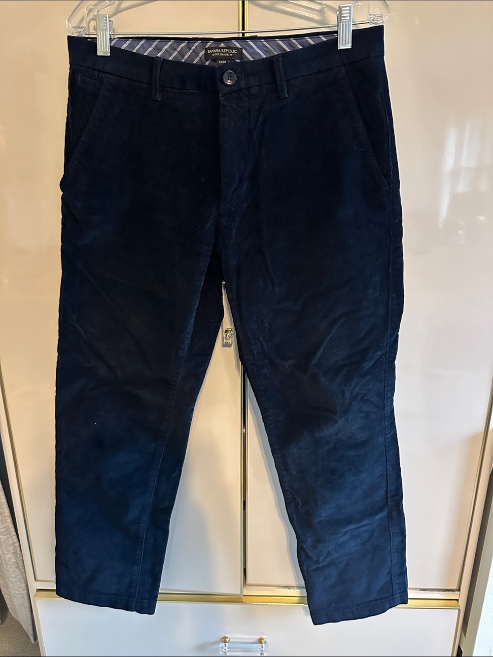 Banana Republic Men's Dark Navy Corduroy Pants